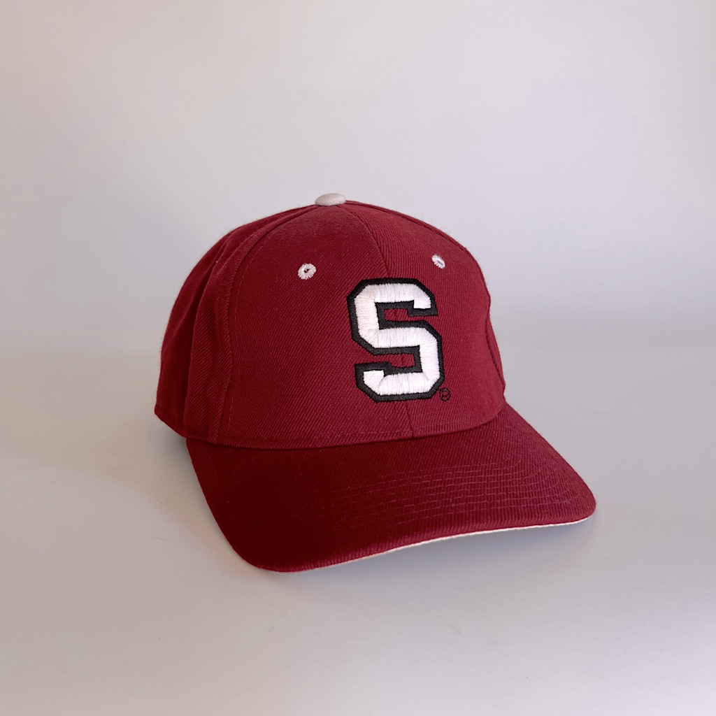 Stanford Cardinal Red Vintage Ball Cap Sporty Athletic S Hat Blokecore